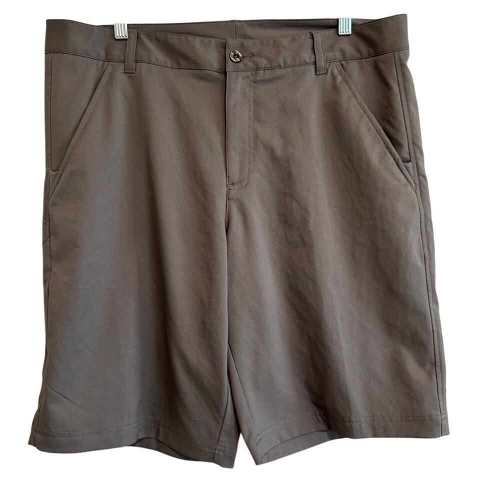 Fila Sport Golf Shorts Men 36 Gray Excellent Performance Flat Front Athletic